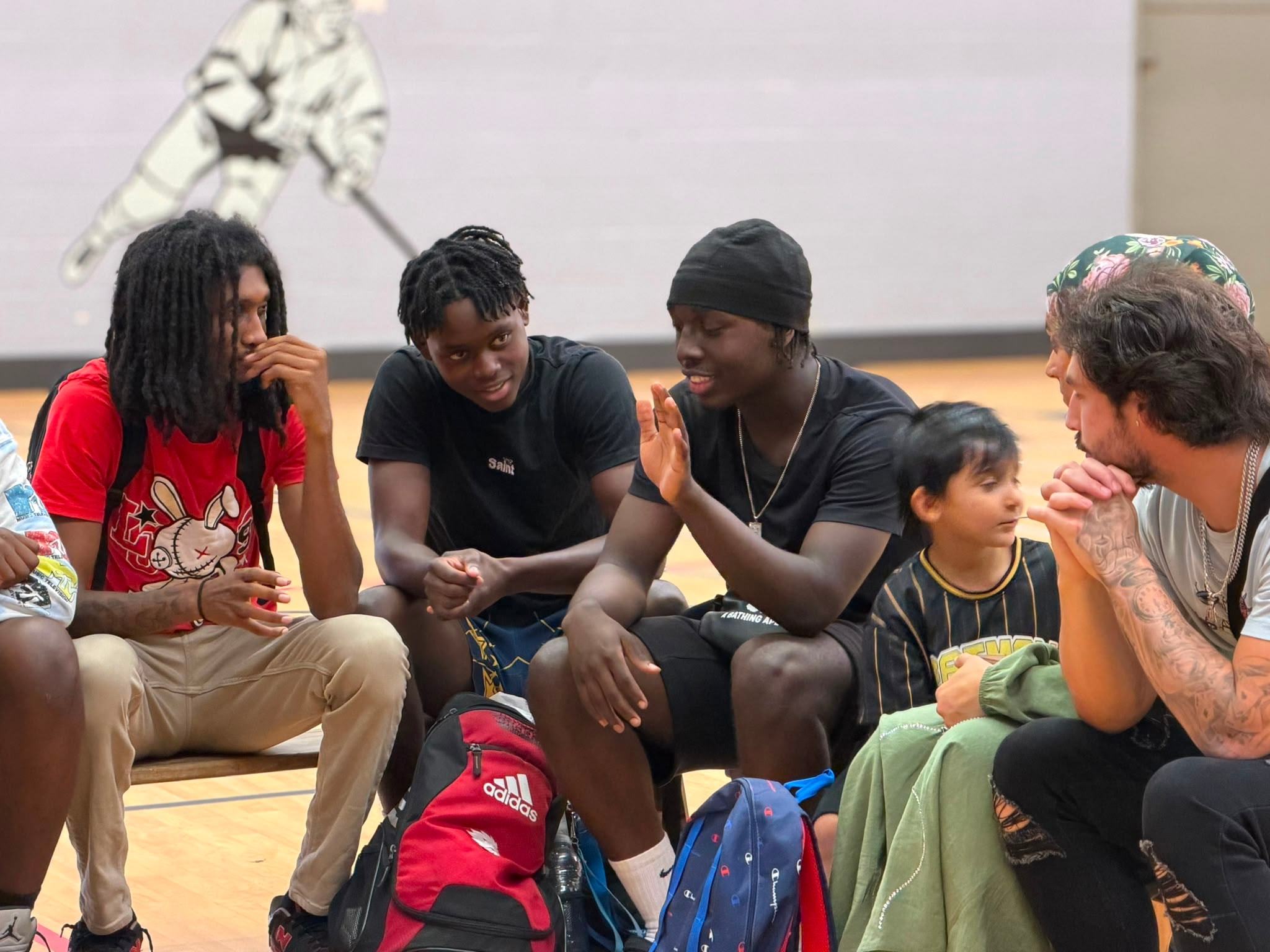 Youth gathered at the IMPACT 'n Youth Drop-In